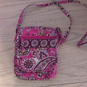 Pink Patterned Crossbody Bag